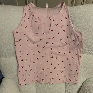 SKIMS Pink Sleeveless Tank Top, EUC L